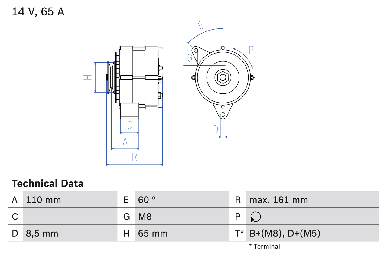 BOSCH 0 986 034 230 Generator