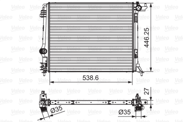 VALEO 701662 Kühler, Motorkühlung
