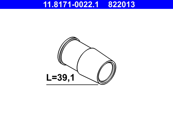 ATE 11.8171-0022.1 Führungshülse, Bremssattel