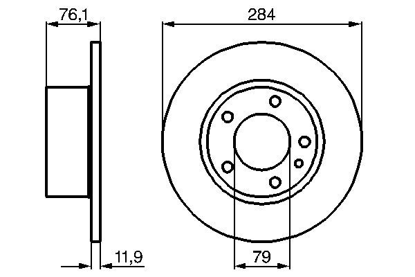 BOSCH 0 986 478 037 Bremsscheibe